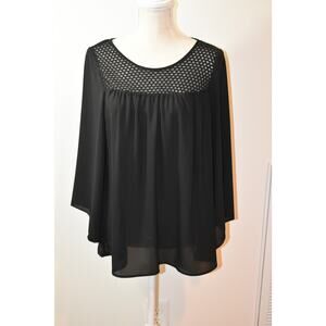 AB Studio Black Blouse MED Gently Used